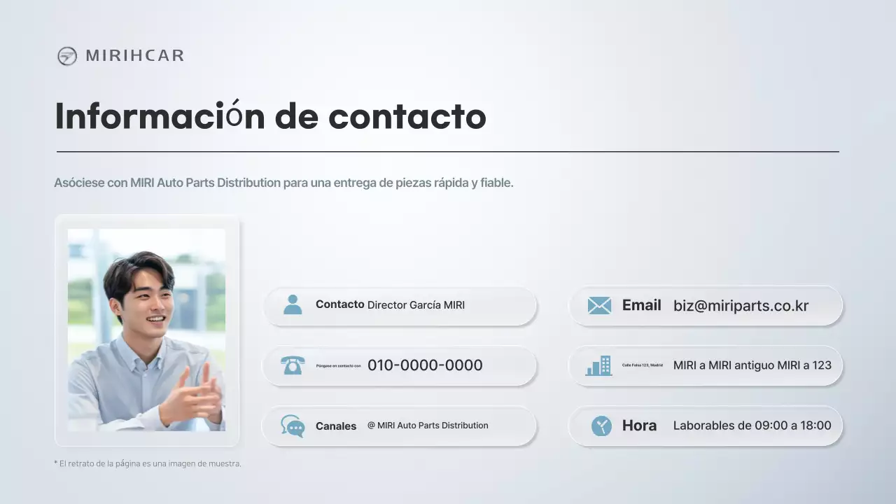 Propuesta de asociación para el suministro de piezas automotrices modernas de Gray