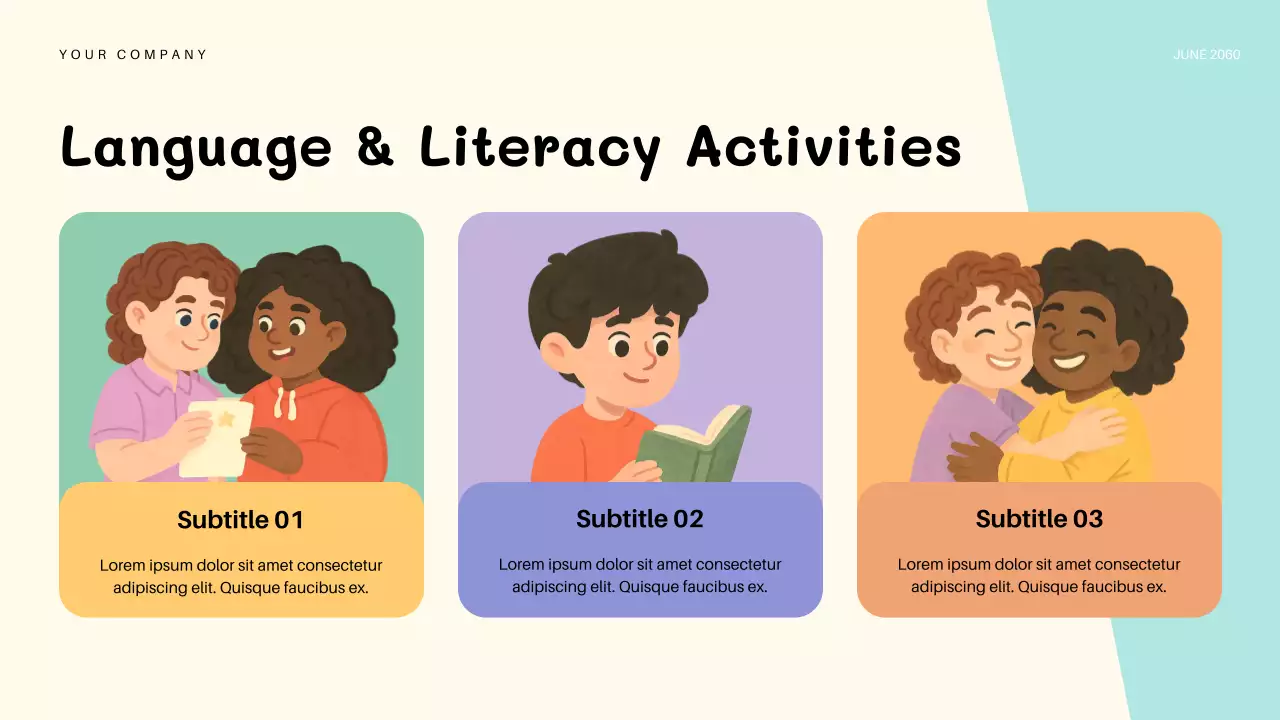 Orange Playful Kindergarten Education Lecture Presentation