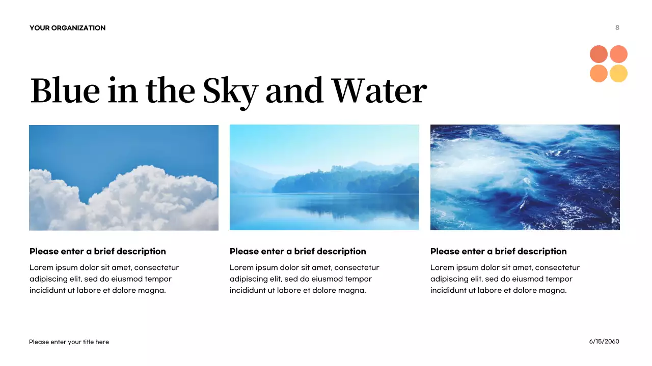 Orange Abstract Colors in Nature Introduction Presentation