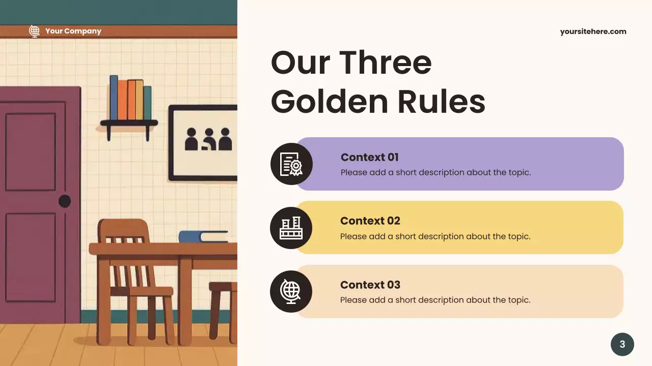 Beige Friendly Classroom Announcement Presentation