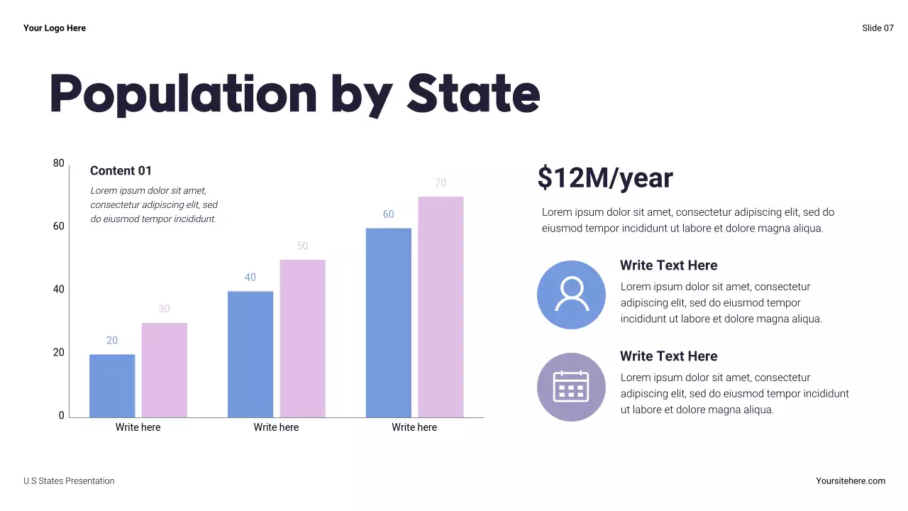 Navy Modern About The United States Presentation
