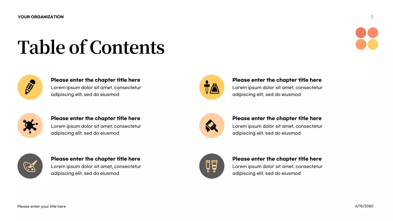 Orange Abstract Colors in Nature Introduction Presentation