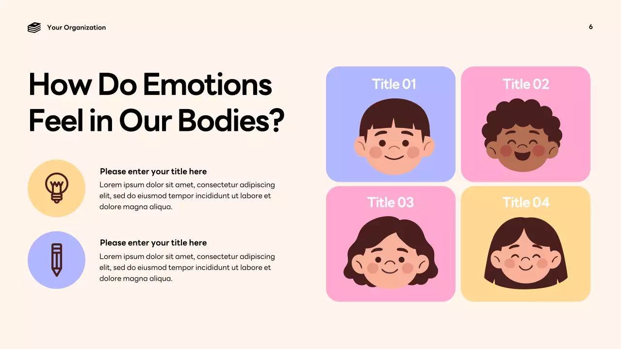 Colorful Playful Emotions Announcement Presentation
