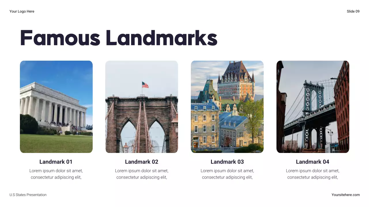 Navy Modern About The United States Presentation