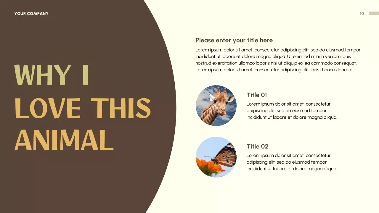 Beige Playful Animal Invitation Presentation