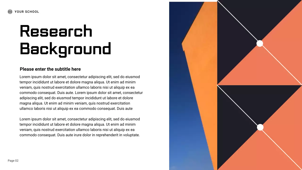 Black and Orange Geometric Science Experiment Report Presentation