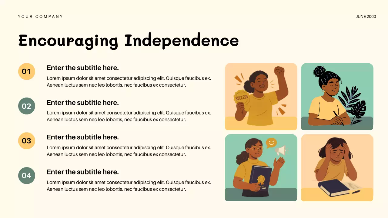 Orange Playful Kindergarten Education Lecture Presentation