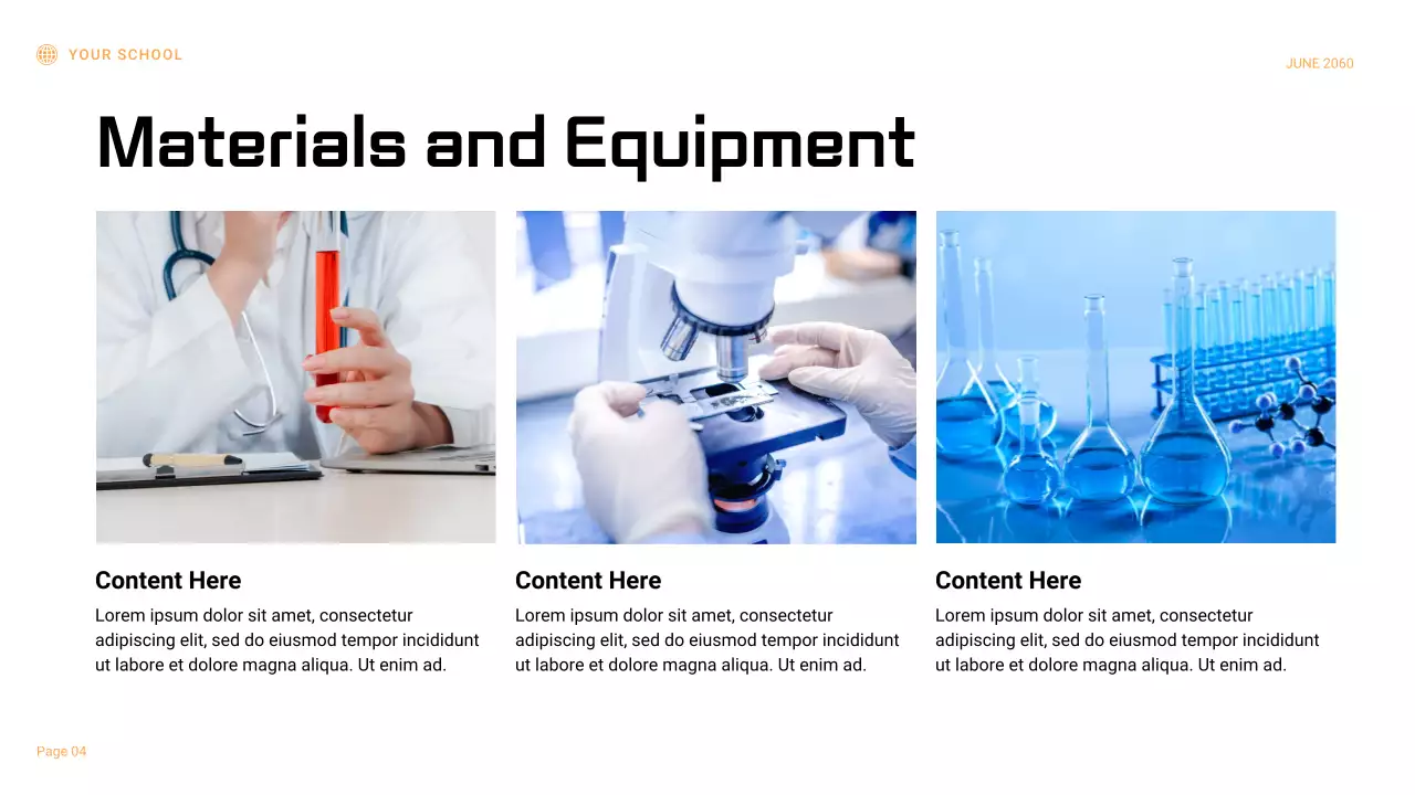 Black and Orange Geometric Science Experiment Report Presentation