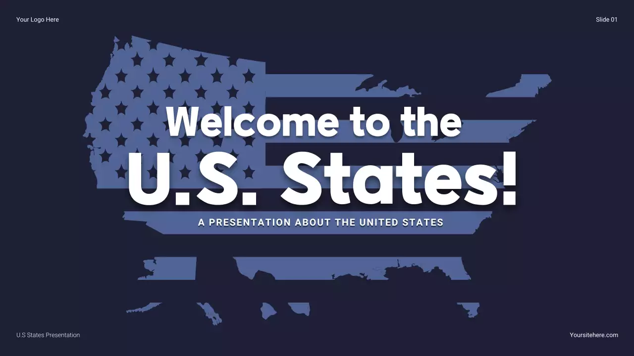 Navy Modern About The United States Presentation