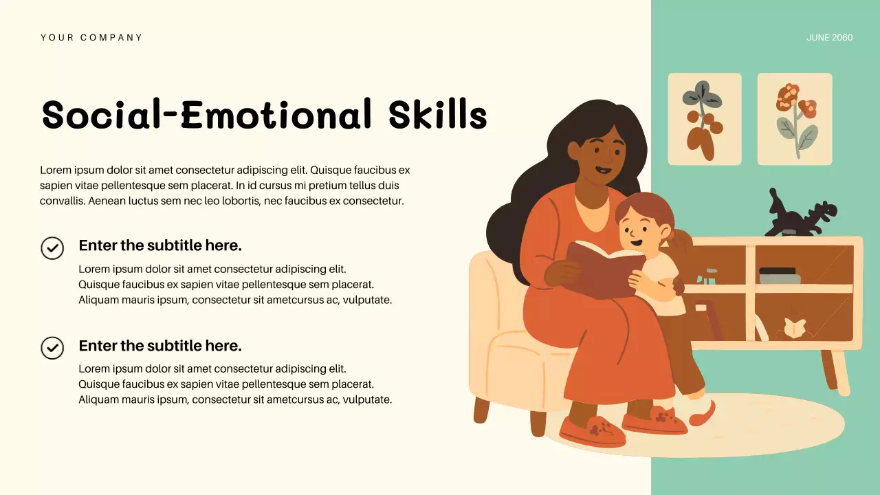 Orange Playful Kindergarten Education Lecture Presentation