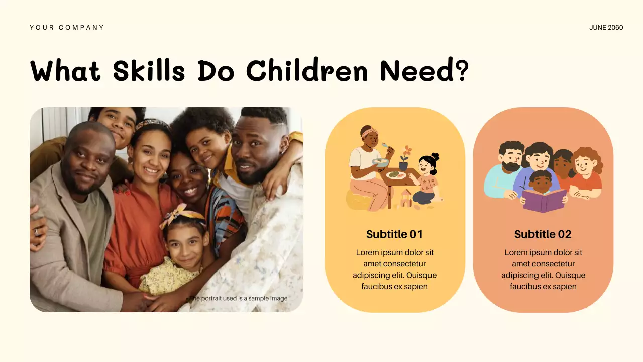 Orange Playful Kindergarten Education Lecture Presentation