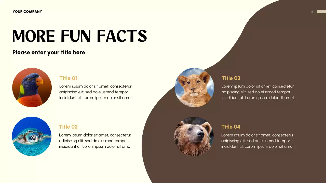 Beige Playful Animal Invitation Presentation