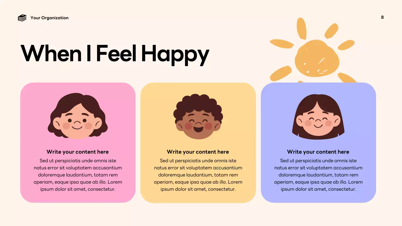 Colorful Playful Emotions Announcement Presentation