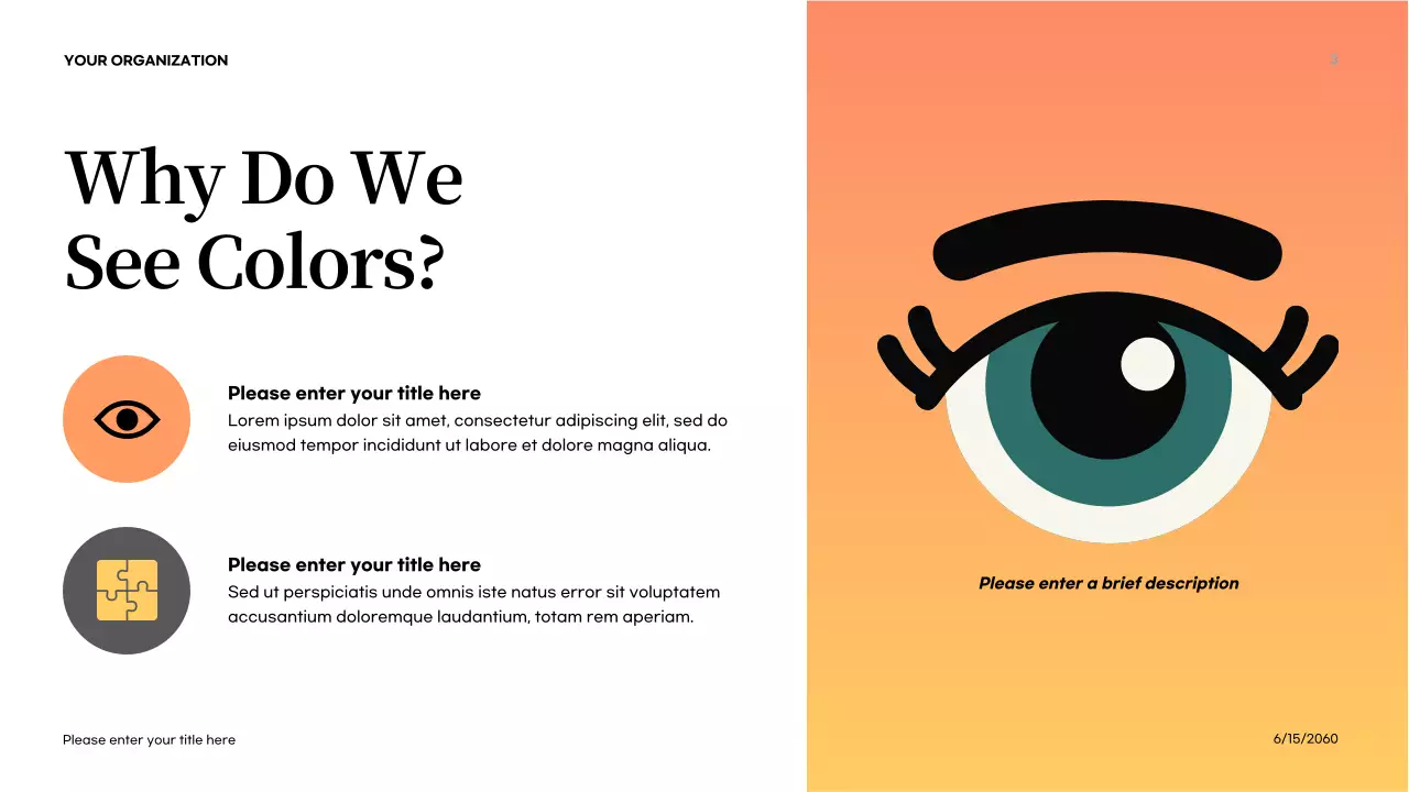 Orange Abstract Colors in Nature Introduction Presentation