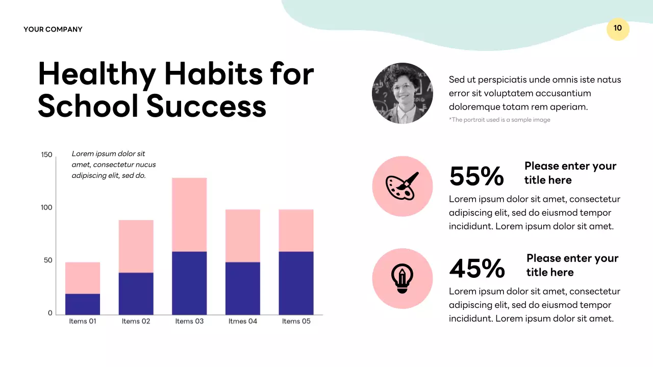Apresentação de palestra sobre educação infantil moderna roxa
