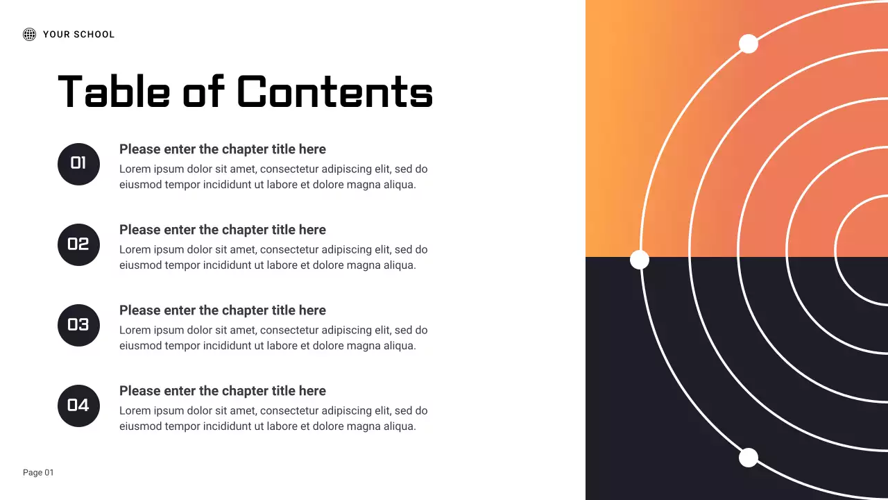 Black and Orange Geometric Science Experiment Report Presentation