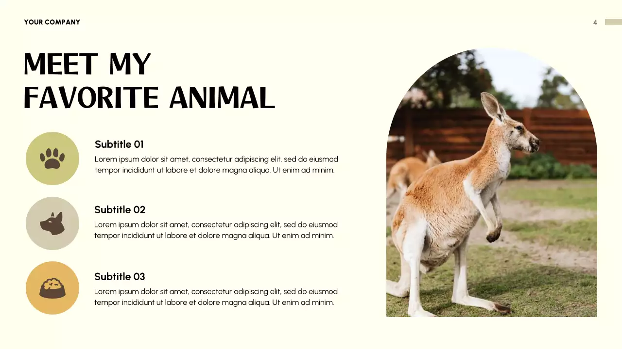 Beige Playful Animal Invitation Presentation