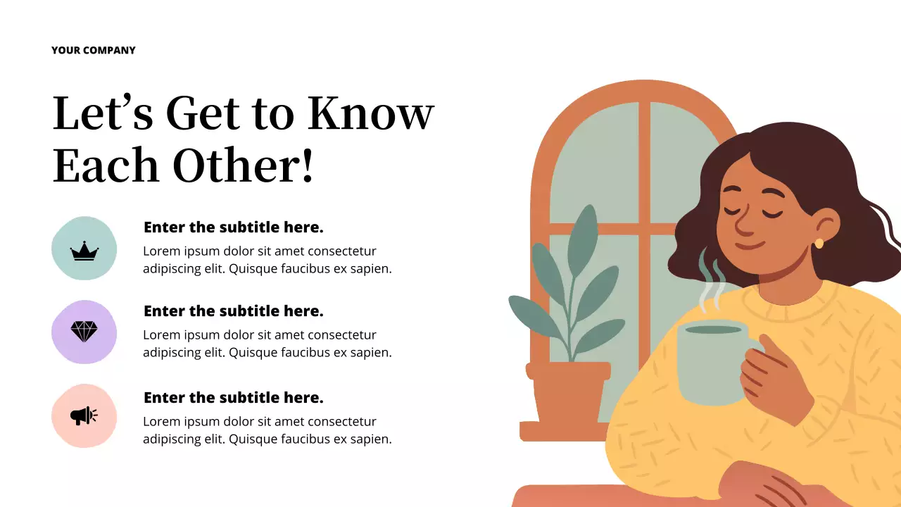 Pastel Floral First Day of Class Opening Presentation