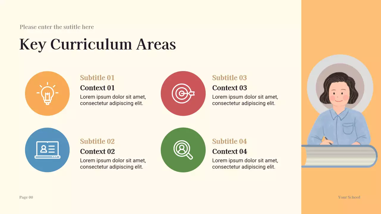 Orange Illustrated New School Year Presentation