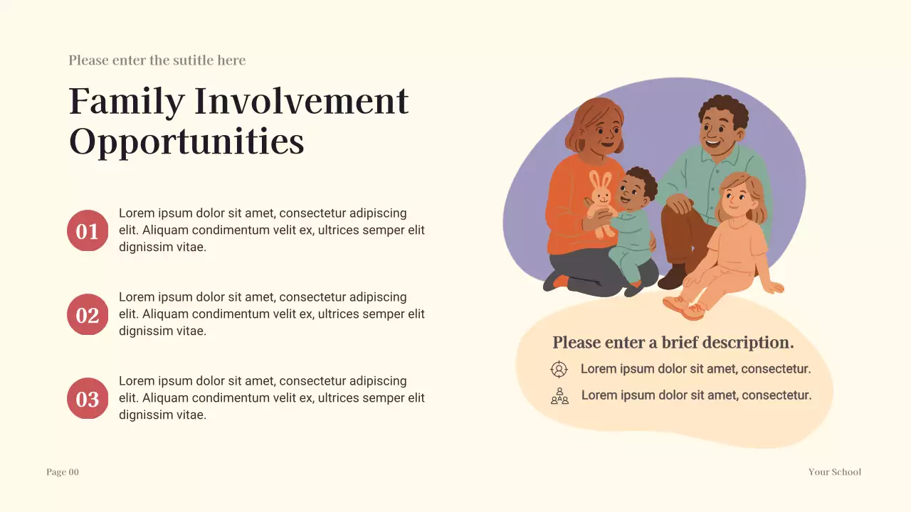 Orange Illustrated New School Year Presentation