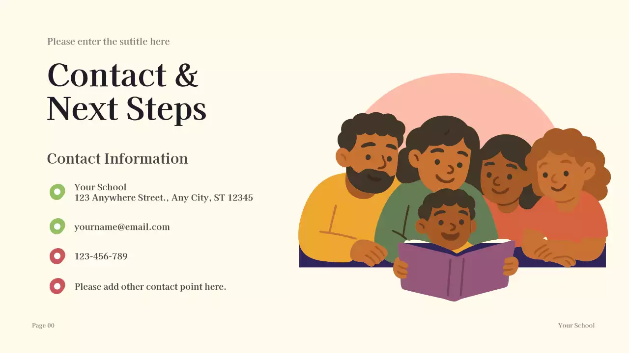 Orange Illustrated New School Year Presentation