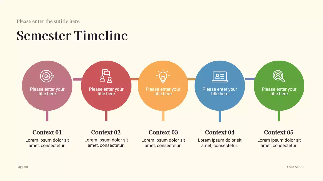 Orange Illustrated New School Year Presentation