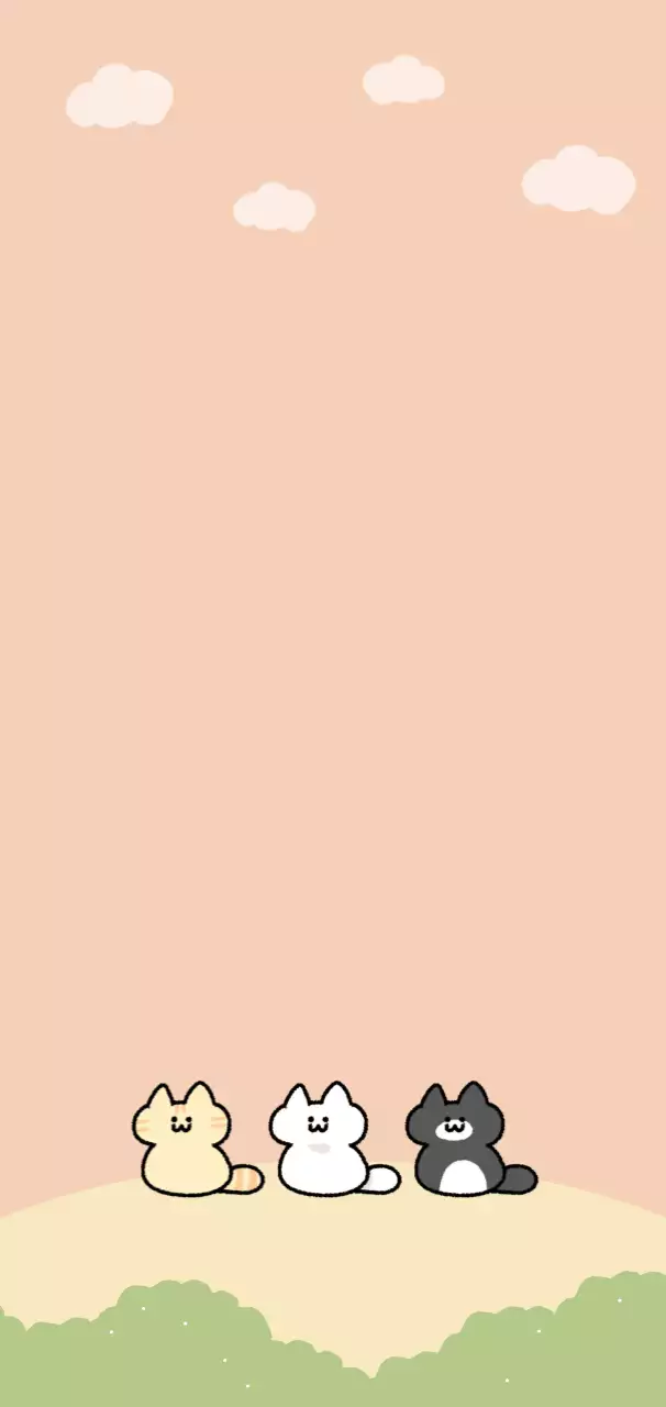 ピンク かわいい 猫 ポスター