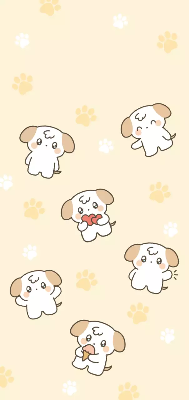 ベージュ かわいい ペット ポスター