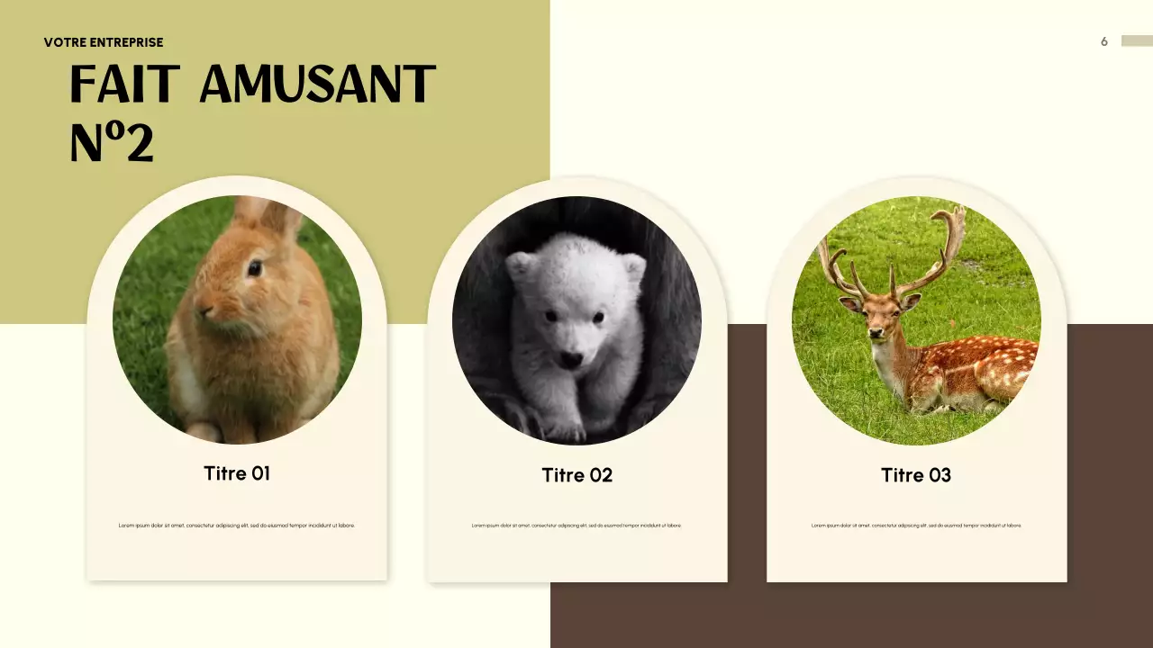 Présentation d'invitation beige avec un animal ludique