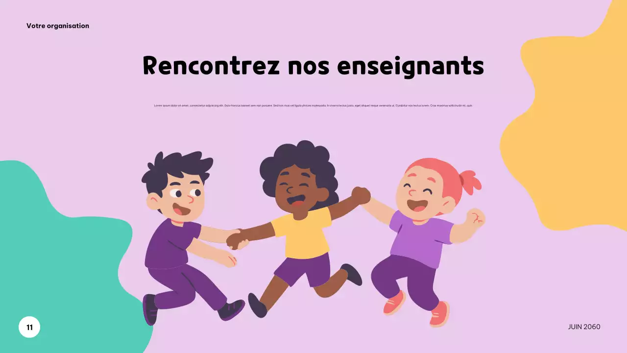 Présentation musicale colorée et ludique
