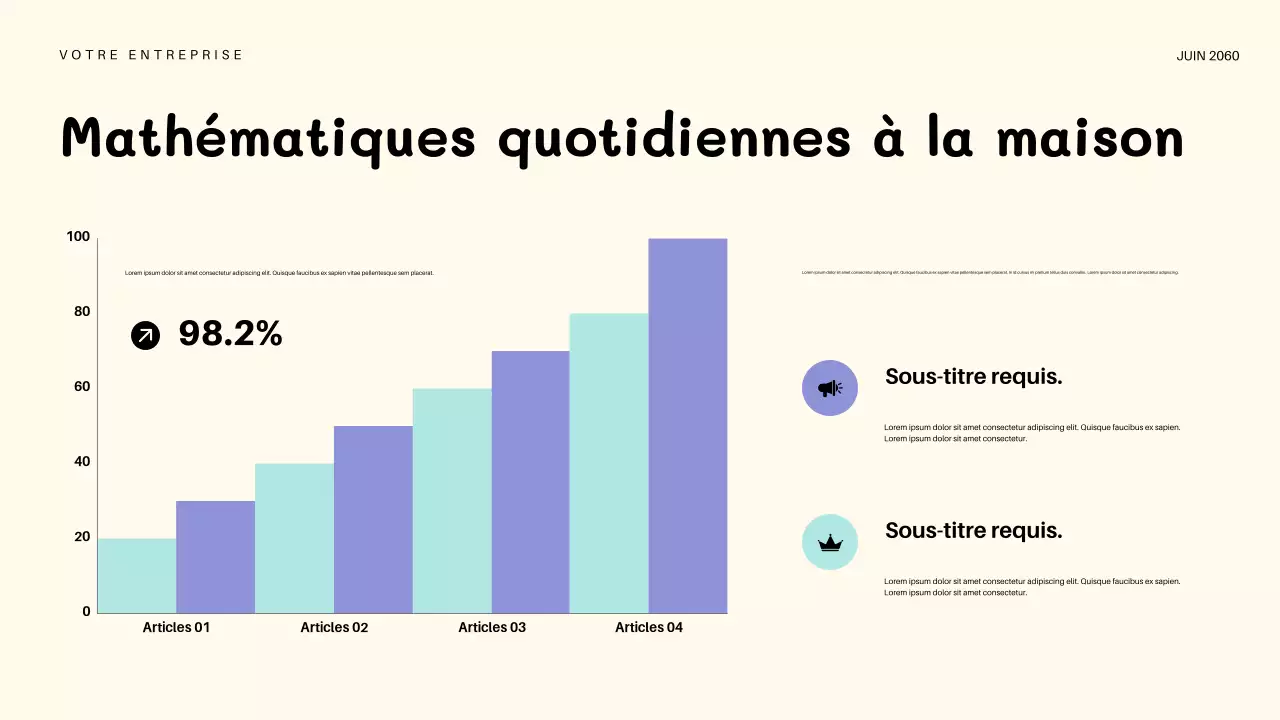 Présentation d'invitation pour une maternelle ludique orange