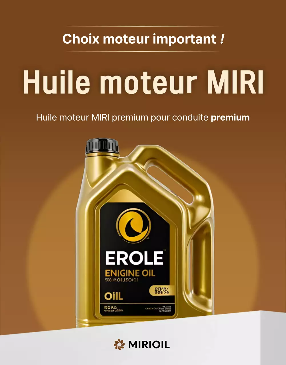 publicité pour une voiture moderne marron