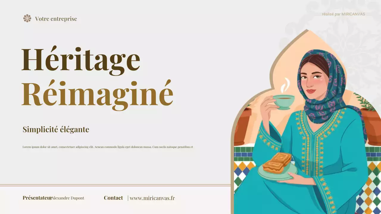 Présentation marketing des aliments traditionnels beiges