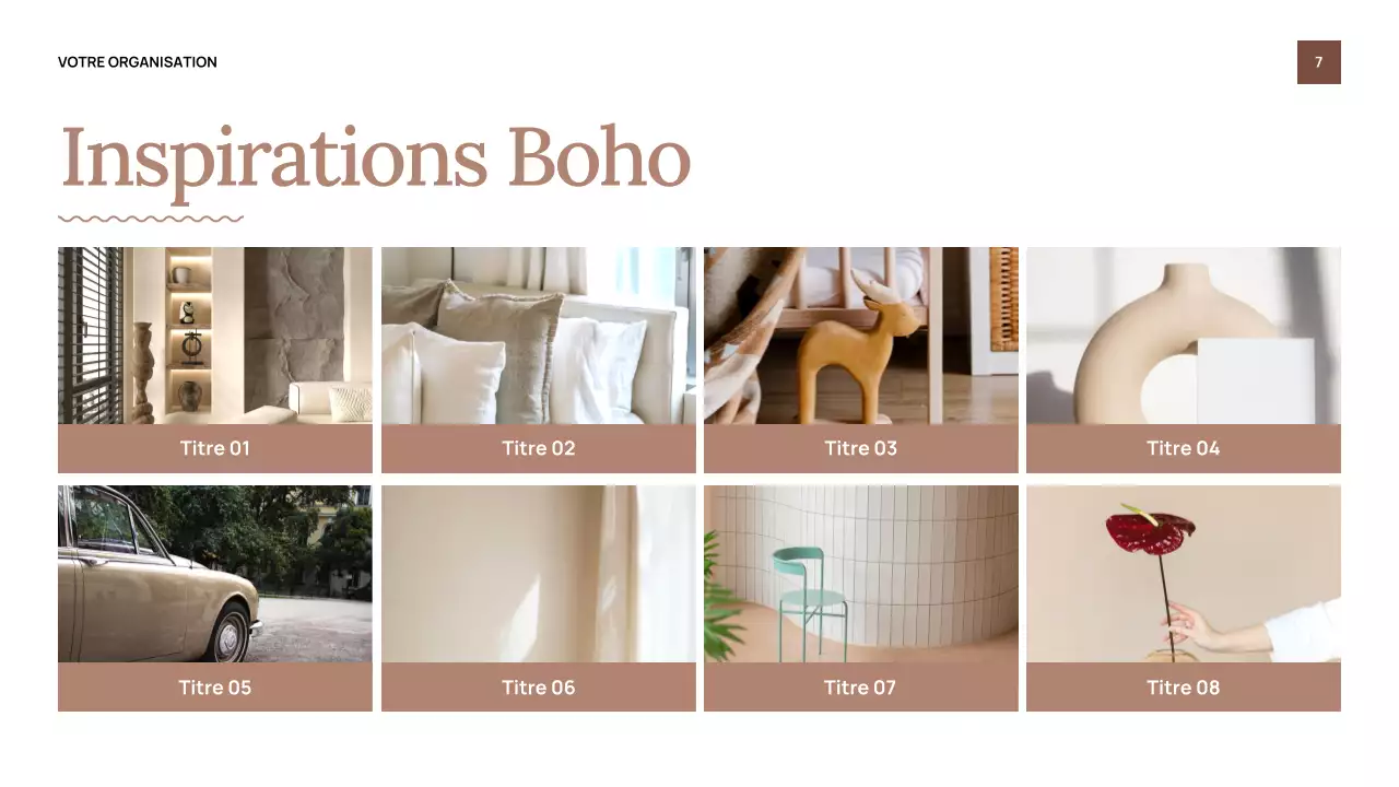 Présentation d'invitation au salon Beige Classic