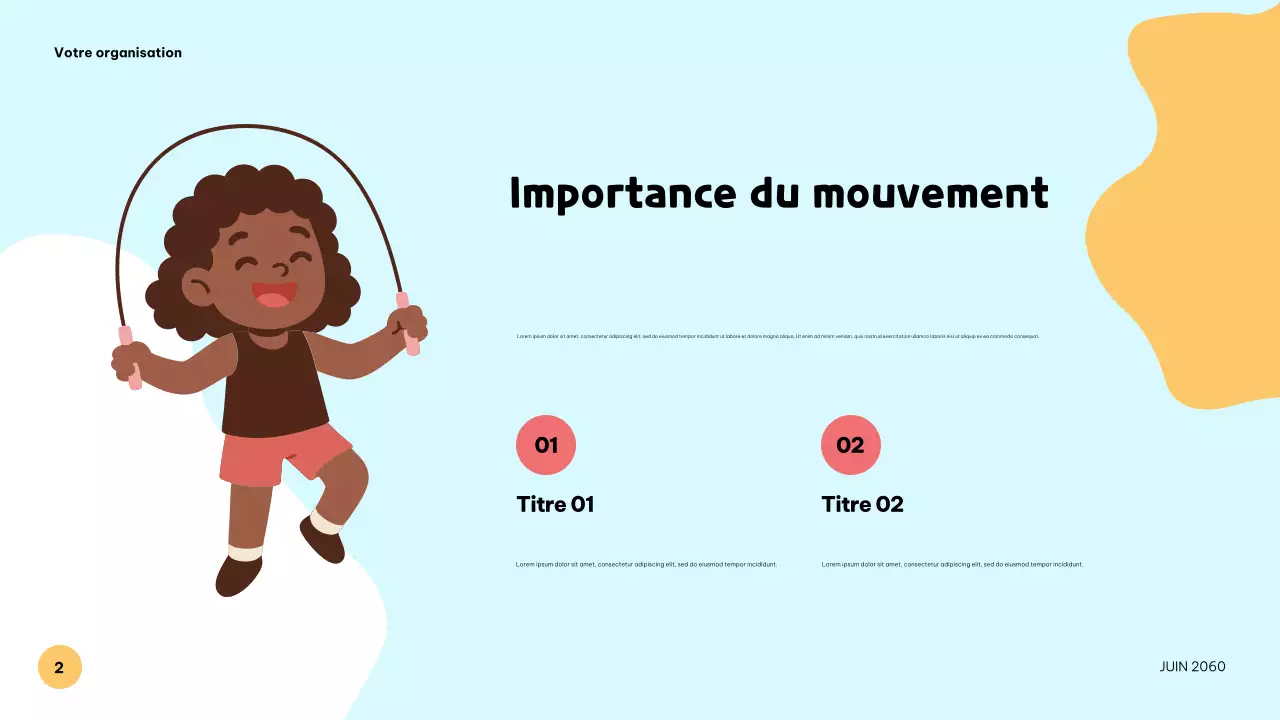 Présentation musicale colorée et ludique