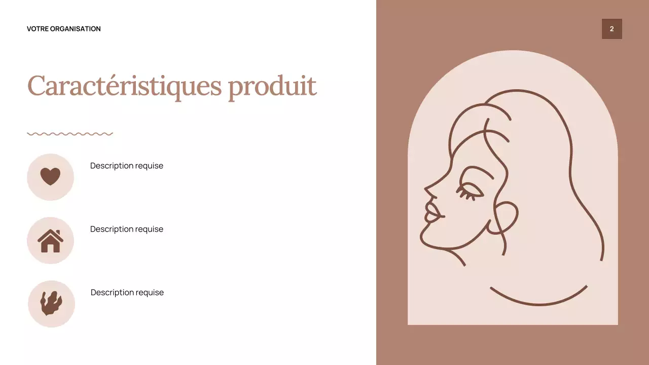 Présentation d'invitation au salon Beige Classic