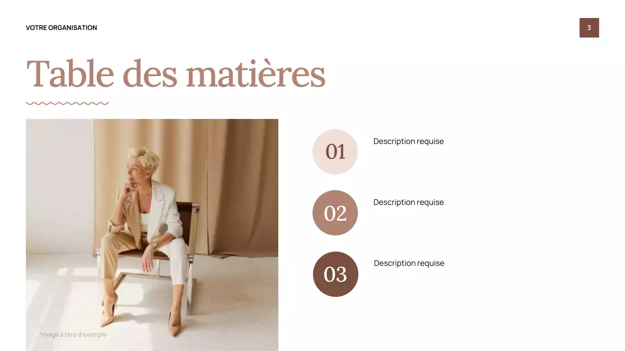 Présentation d'invitation au salon Beige Classic