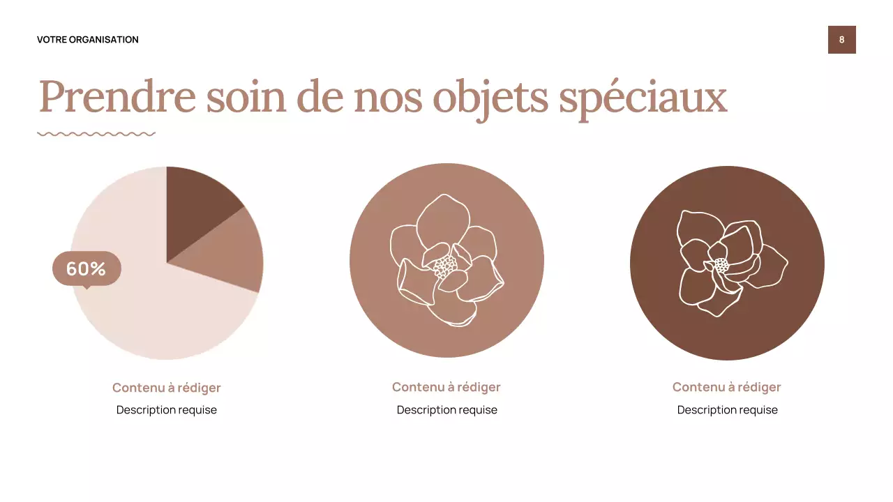 Présentation d'invitation au salon Beige Classic