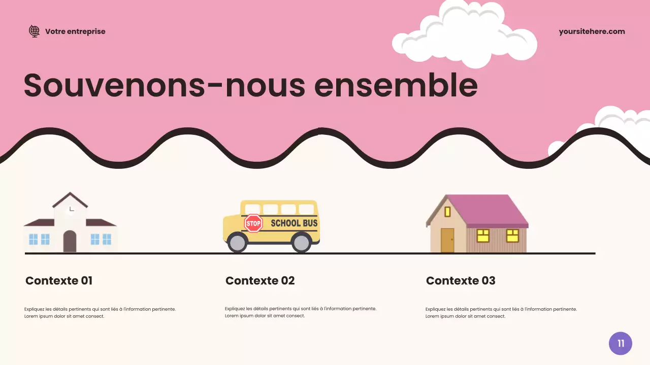 Présentation de l'annonce d'une classe respectueuse des couleurs beiges