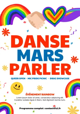 Affiche Web de l'événement Rainbow Bold Pride