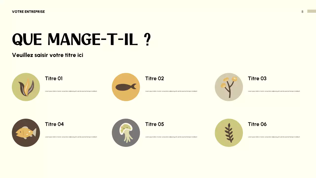 Présentation d'invitation beige avec un animal ludique