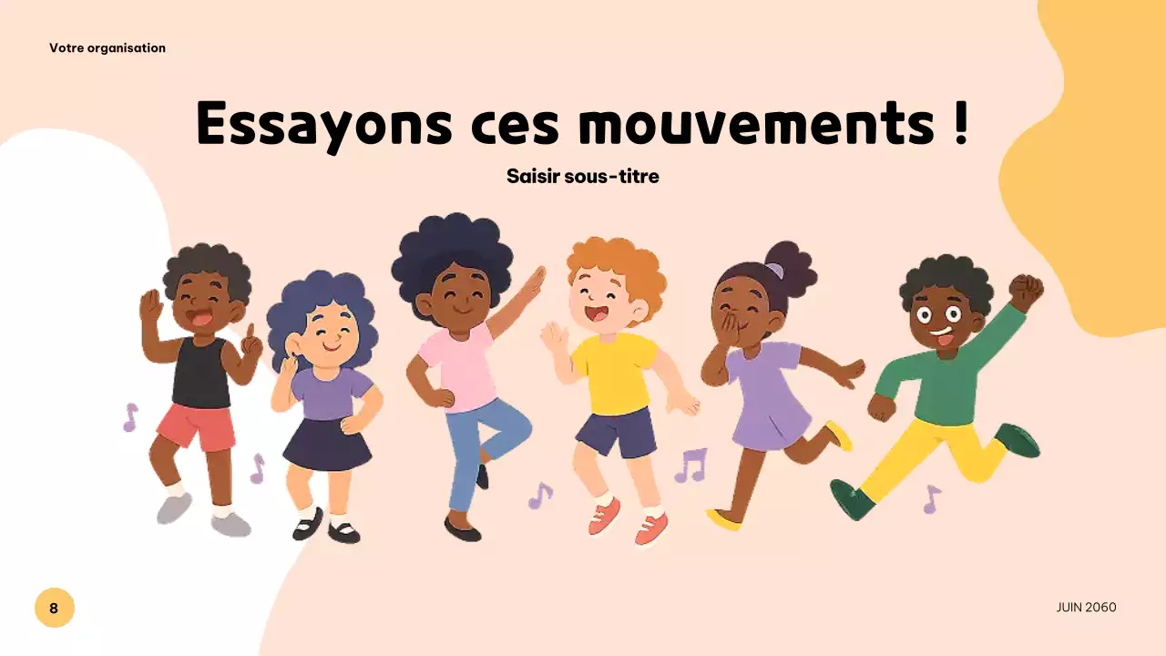 Présentation musicale colorée et ludique