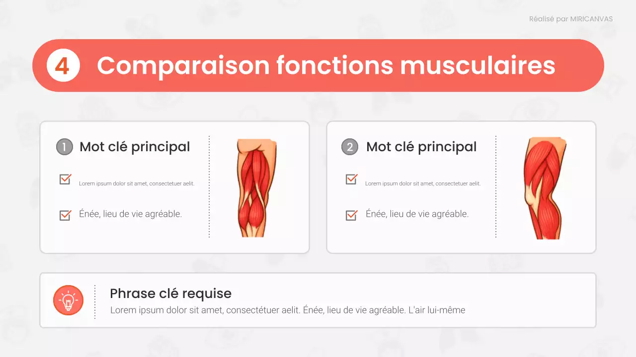 Présentation de la conférence sur l'anatomie moderne rouge