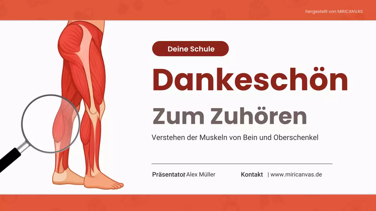 Rote Vorlesung zur modernen Anatomie Präsentation