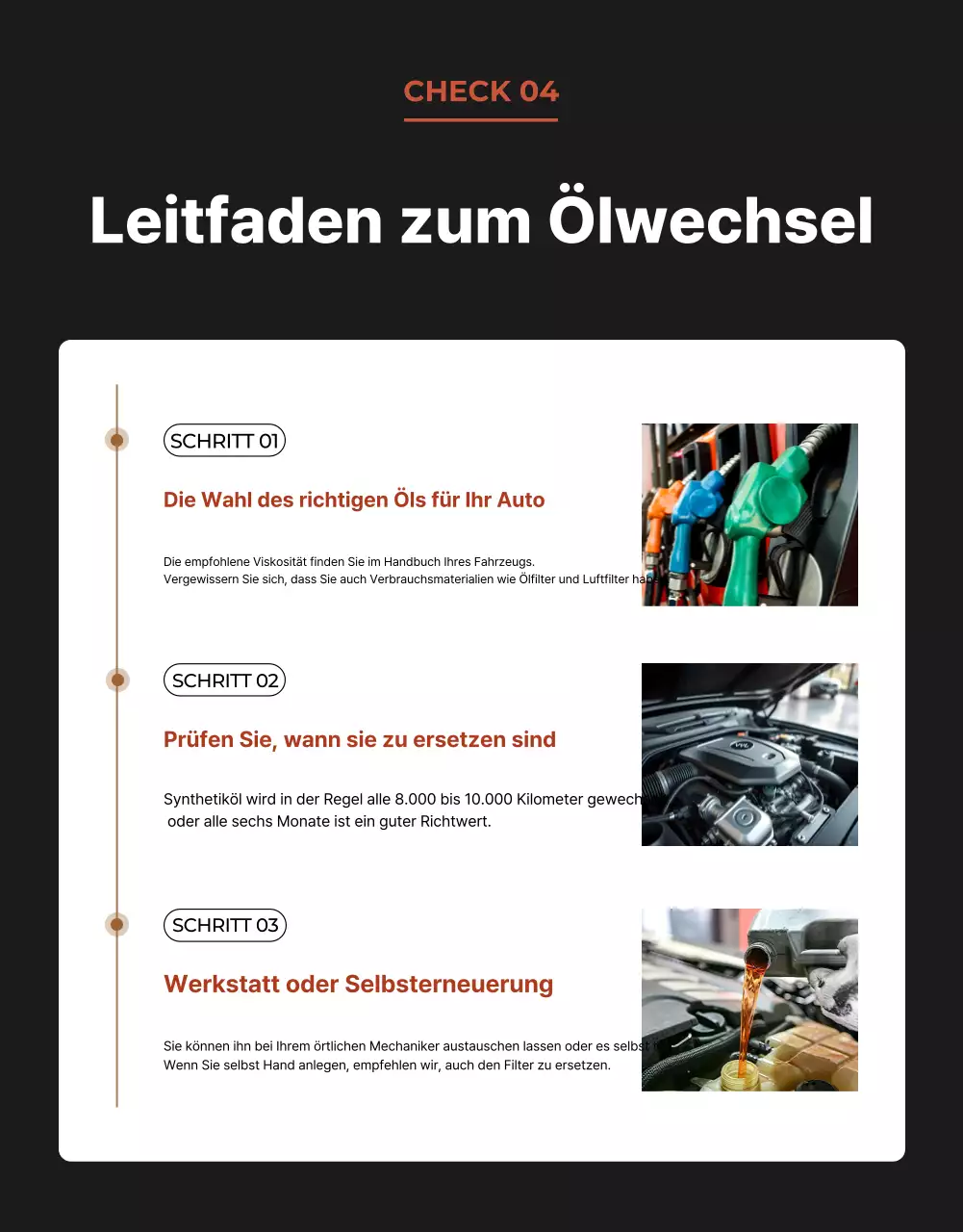 braune moderne Autowerbung