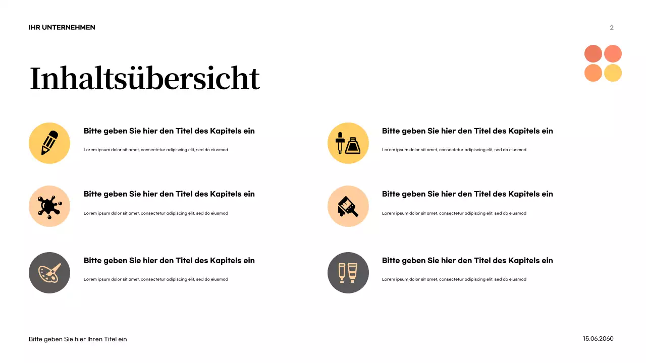 Orange Abstrakte Natur Einführung Präsentation