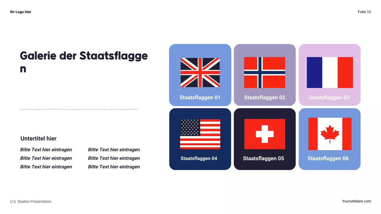 Navy Modern Über die Vereinigten Staaten Präsentation