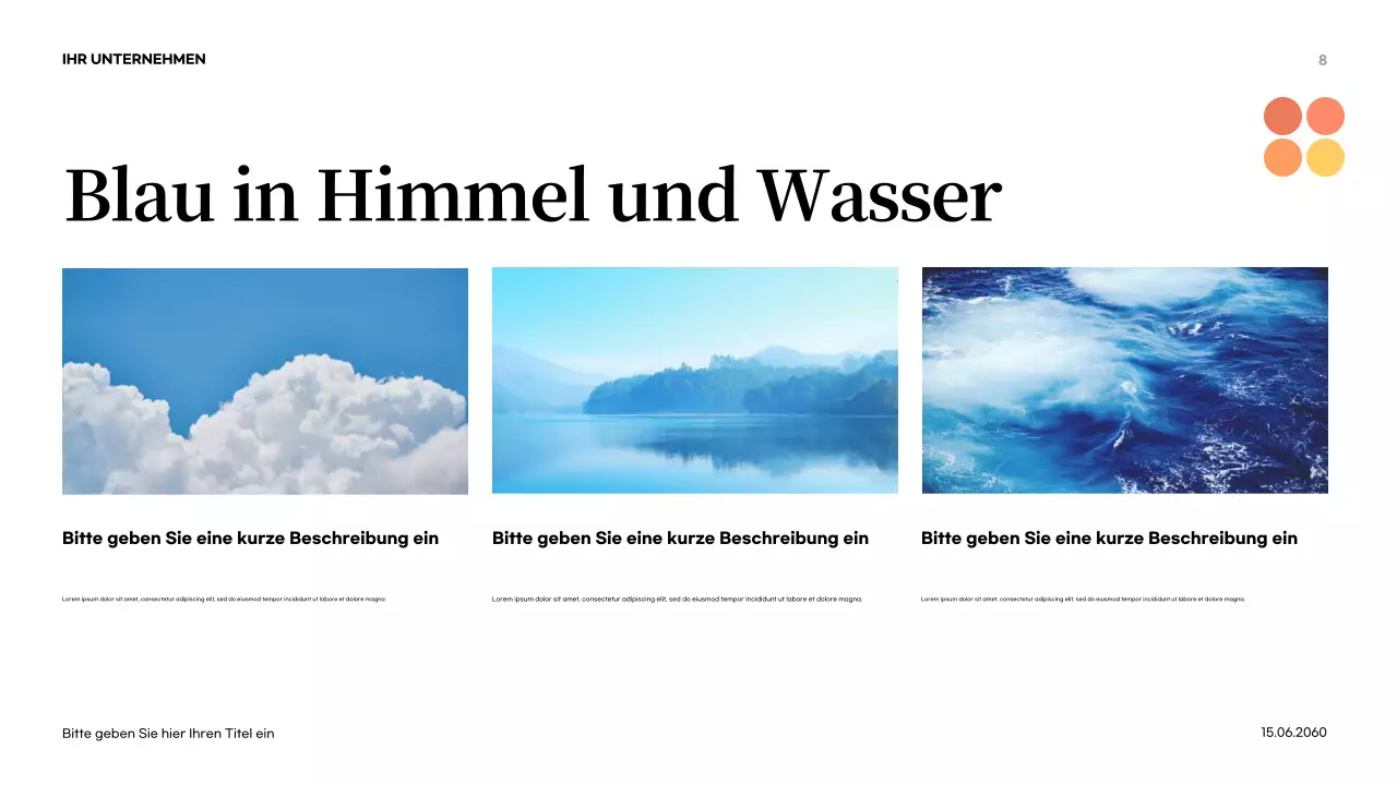 Orange Abstrakte Natur Einführung Präsentation