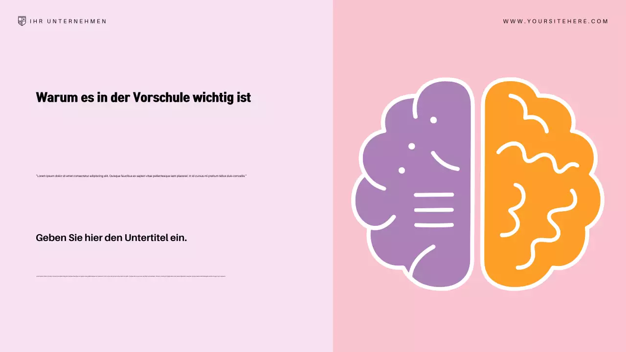 Rosa Moderne Bildungsankündigung Präsentation