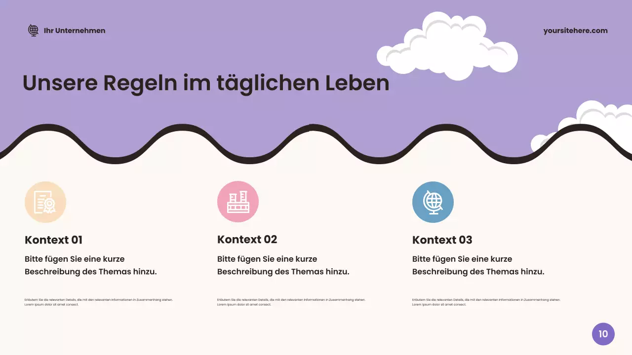 Beige freundliche Klassenzimmer-Ankündigung Präsentation